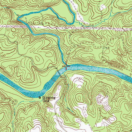 Topographic Map of Sandy Run, NC