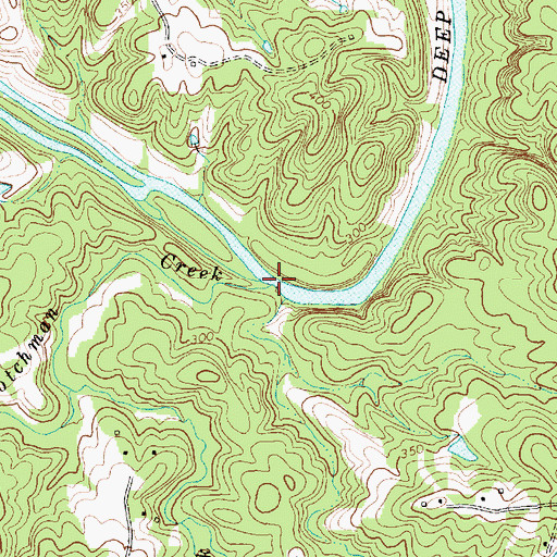 Topographic Map of Scotchman Creek, NC