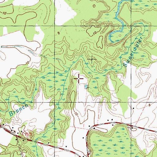 Topographic Map of Smithwick Creek, NC