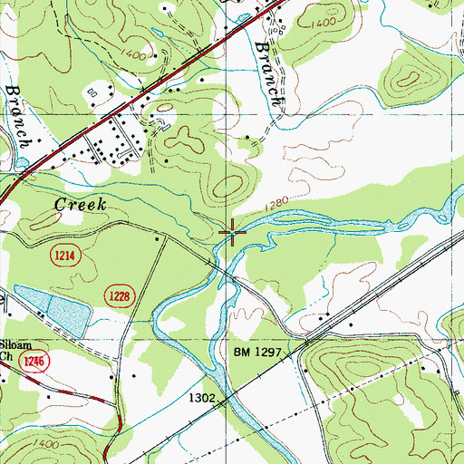 Topographic Map of Stillhouse Branch, NC