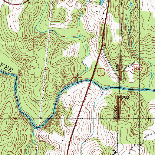 Topographic Map of Tabbs Creek, NC