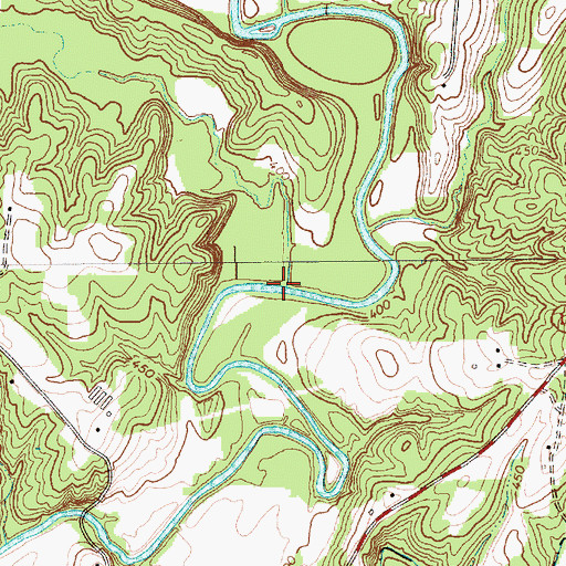 Topographic Map of Toms Creek, NC