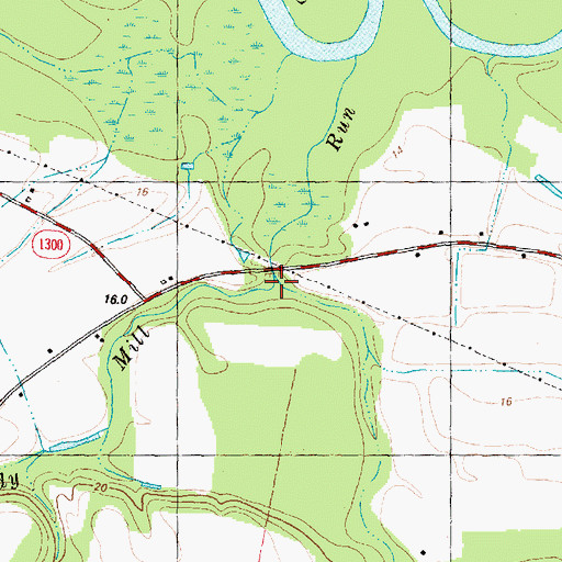 Topographic Map of Trotters Creek, NC