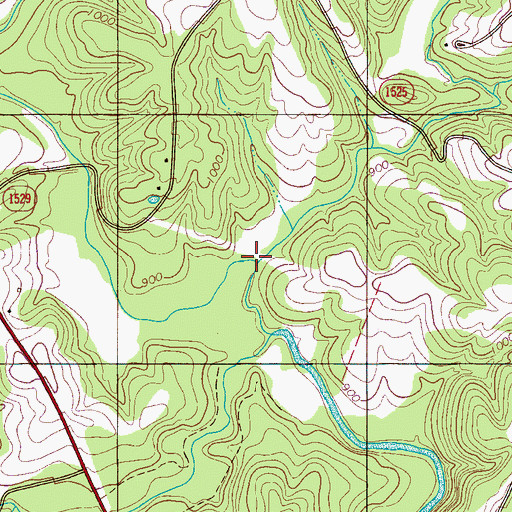 Topographic Map of Wards Creek, NC