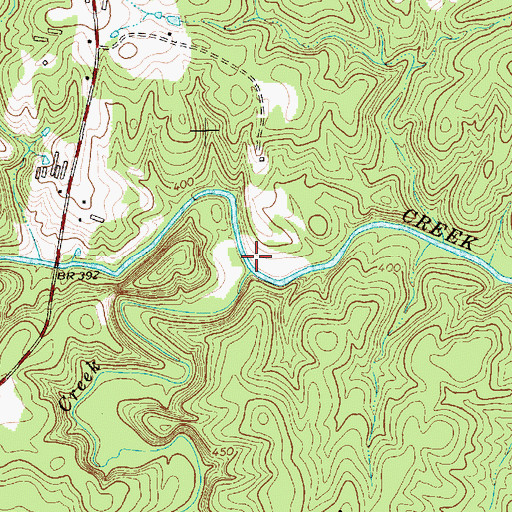 Topographic Map of Wolf Creek, NC
