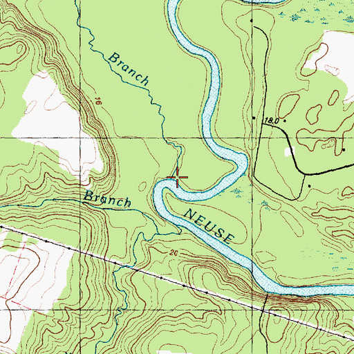 Topographic Map of Peace Church, NC