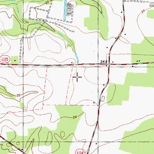 Topographic Map of Cox School, NC