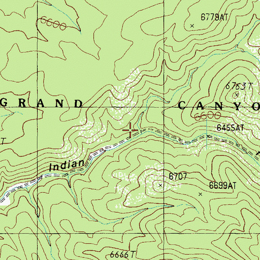 Topographic Map of Rice Hollow, AZ