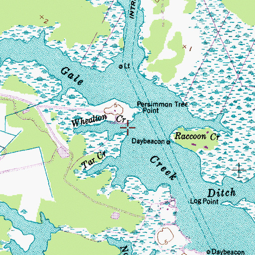 Topographic Map of Whealton Creek, NC