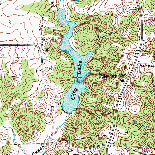 Topographic Map of City Lake, NC