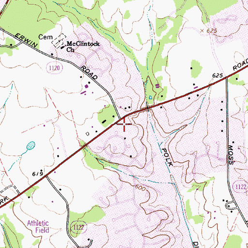 Topographic Map of Steele Creek Elementary School (historical), NC