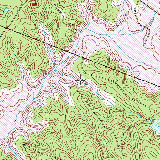 Topographic Map of Shearon Harris Reservoir, NC