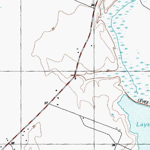 Topographic Map of Olyphic Post Office, NC