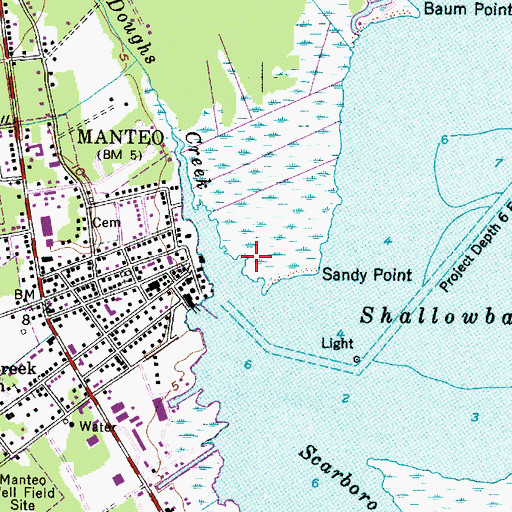 Topographic Map of Elizabeth II Vistor Center, NC