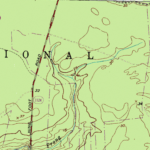 Topographic Map of Foxlair, NC