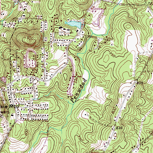 Topographic Map of North Shore, NC