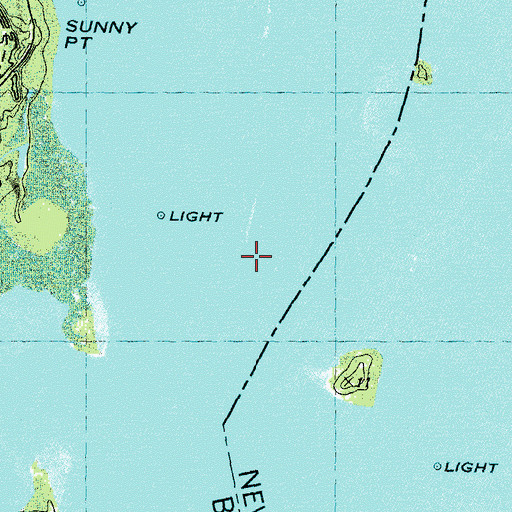 Topographic Map of Reaves Point Channel Range, NC