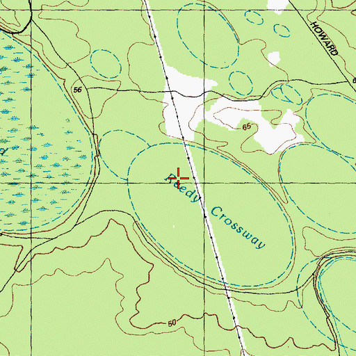 Topographic Map of Reedy Crossway, NC