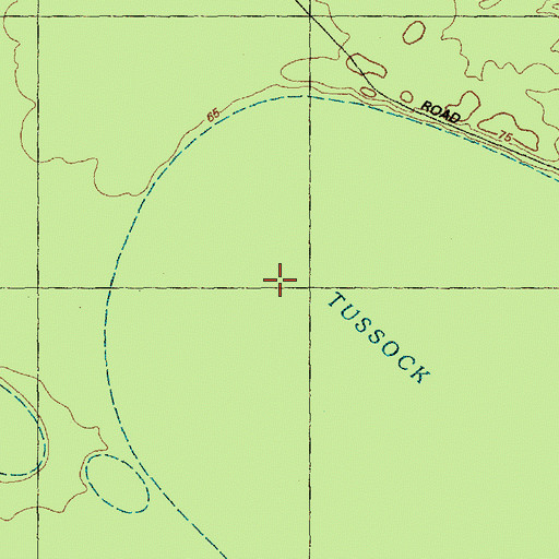 Topographic Map of Tussock Bay, NC