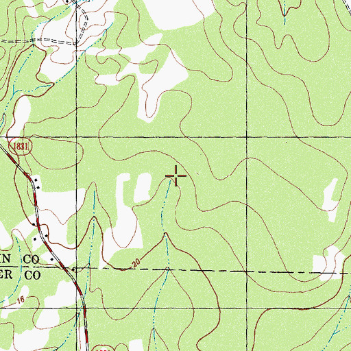 Topographic Map of Angola Creek, NC