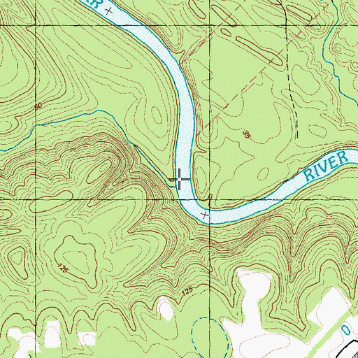 Topographic Map of Bakers Creek, NC