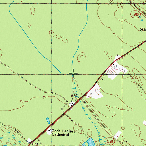Topographic Map of Beasley Branch, NC