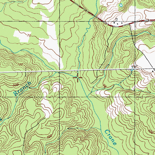 Topographic Map of Buckhorn Creek, NC