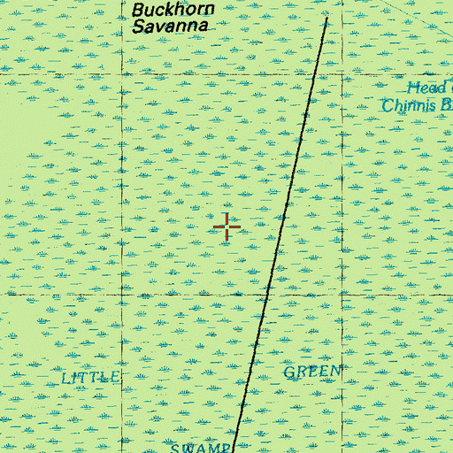 Topographic Map of Buckhorn Savanna, NC