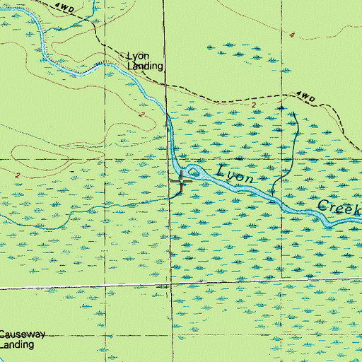 Topographic Map of Buckle Swamp Creek, NC