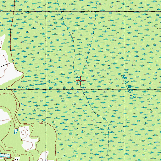 Topographic Map of Camp Branch, NC