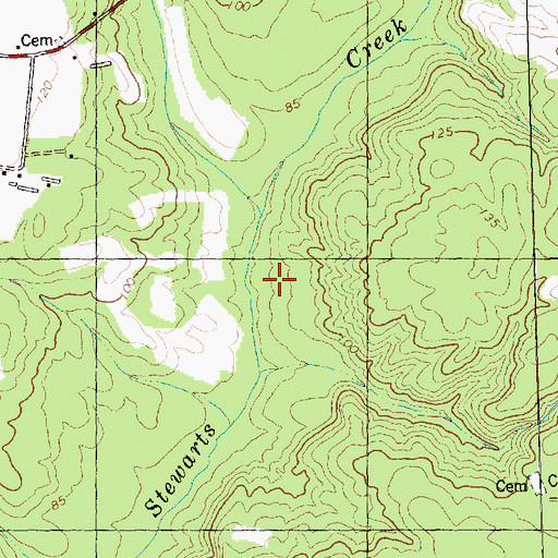 Topographic Map of Carltons Mill Run, NC