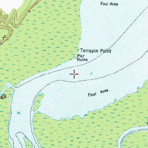 Topographic Map of Cashie River, NC