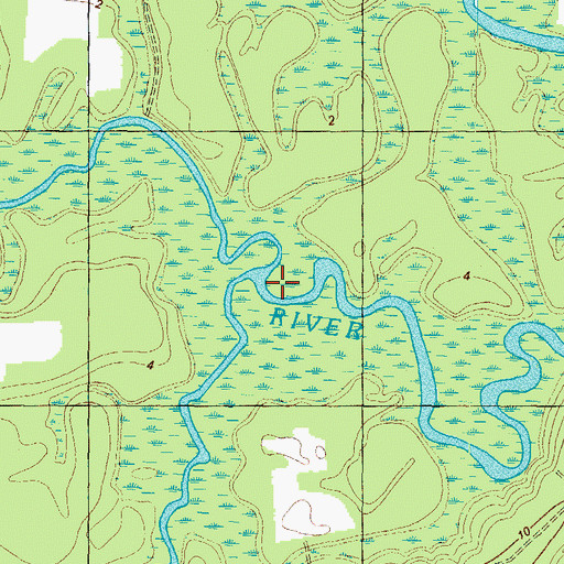 Topographic Map of Chinkapin Creek, NC