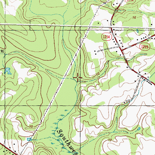 Topographic Map of Deep Run, NC