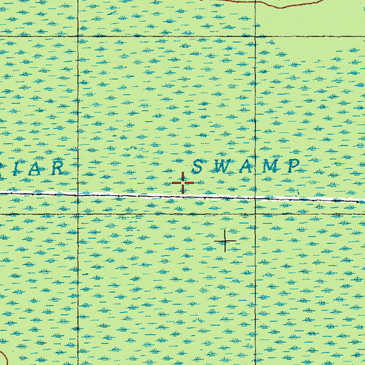 Topographic Map of Friar Swamp, NC