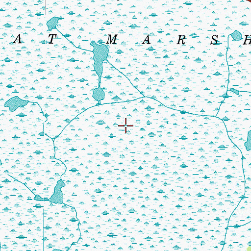 Topographic Map of Great Marsh, NC