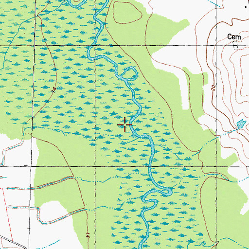 Topographic Map of Grove Creek, NC