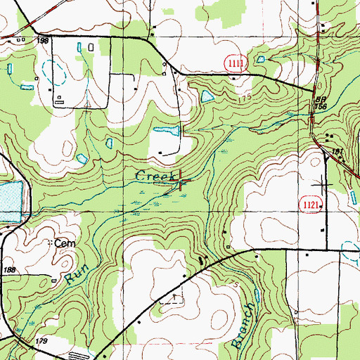 Topographic Map of Jumping Run, NC