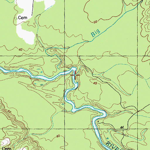 Topographic Map of Juniper Branch, NC
