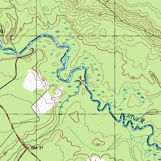 Topographic Map of Lake Creek, NC