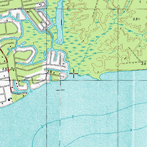 Topographic Map of Minzies Creek, NC