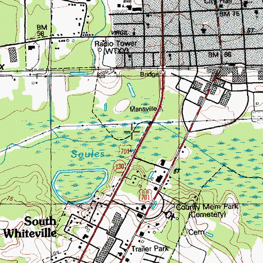 Topographic Map of Mollie Branch, NC