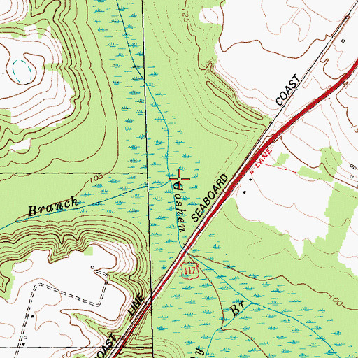 Topographic Map of Panther Branch, NC