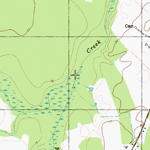 Topographic Map of Rattlesnake Branch, NC
