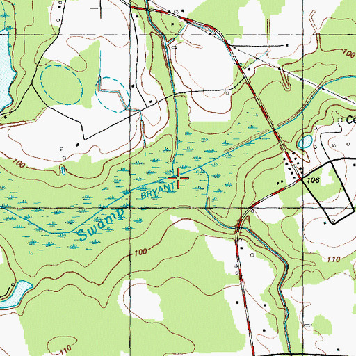 Topographic Map of Reedy Branch, NC