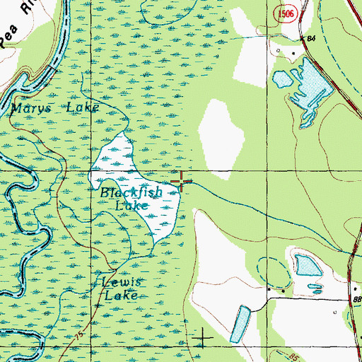 Topographic Map of Rough Horn Branch, NC