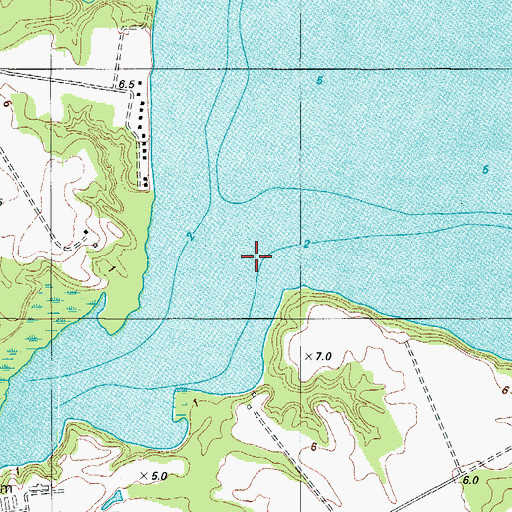 Topographic Map of Salmon Creek, NC