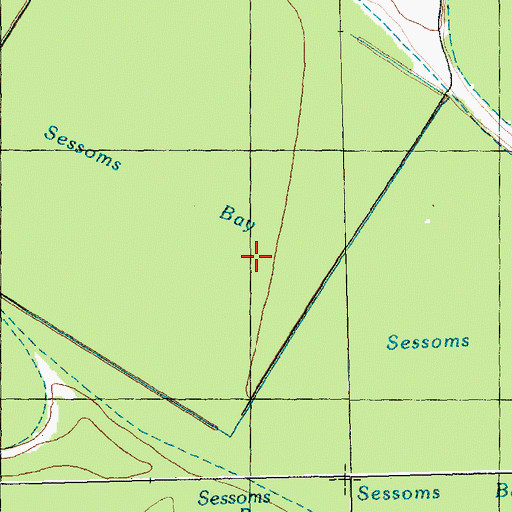 Topographic Map of Sessoms Bay, NC