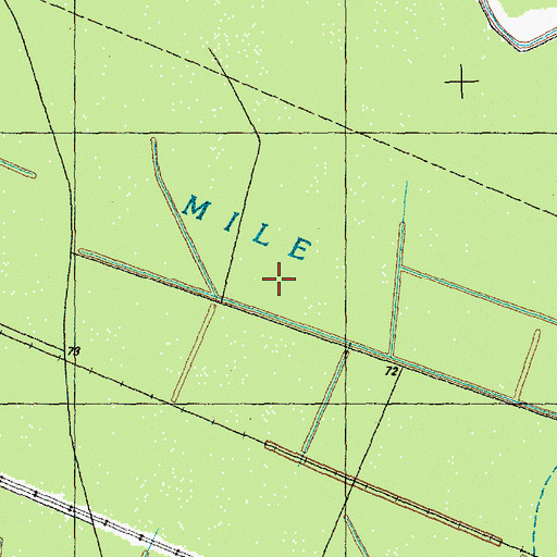 Topographic Map of Seven Mile Bay, NC