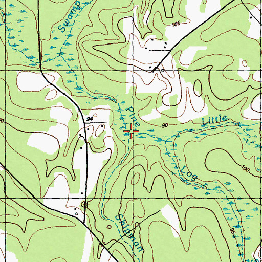 Topographic Map of Shipman Branch, NC